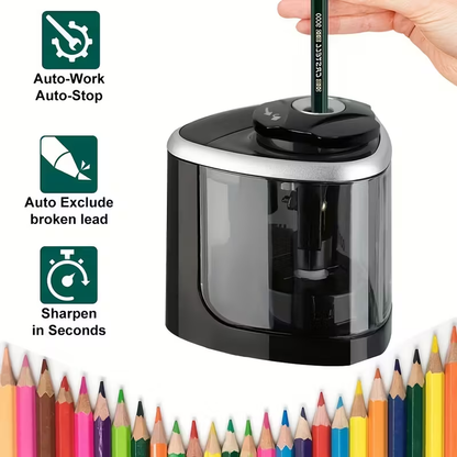 Electric pencil sharpener, Desktop automatic pencil sharpener, Office supplies V1105-YAQB-001