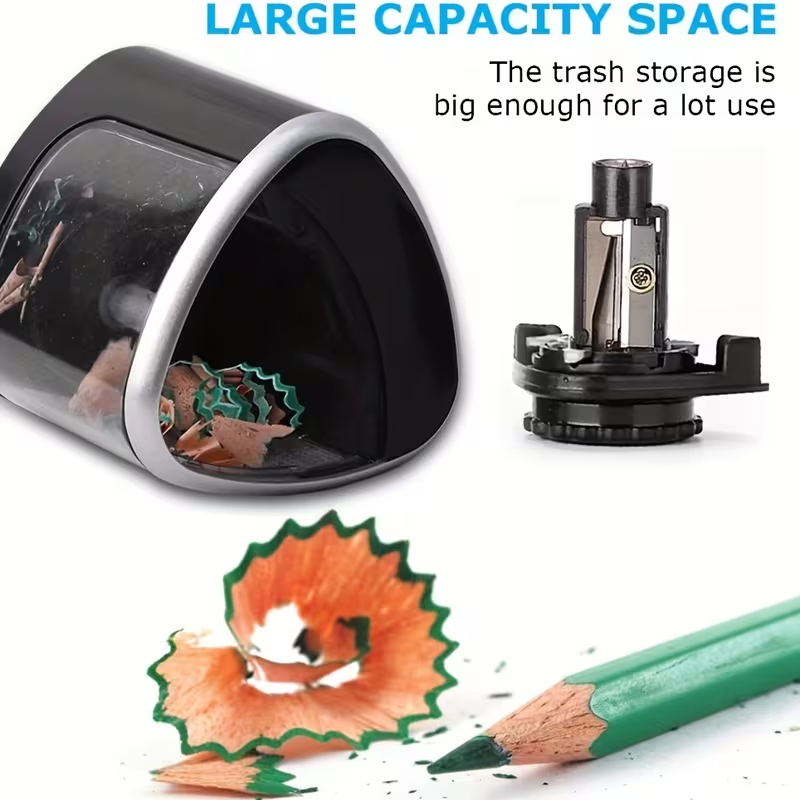 Electric pencil sharpener, Desktop automatic pencil sharpener, Office supplies V1105-YAQB-001