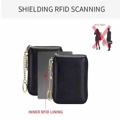Casual style multi-compartment zipper wallet: Cards and loose change are neatly sorted V1105-YAQB-01