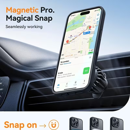 iPhone 14 Pro Max - High-end Magnetic Silicone Protective Case | Matte Semi-transparent Design | Anti-drop V1105-YASJK-006