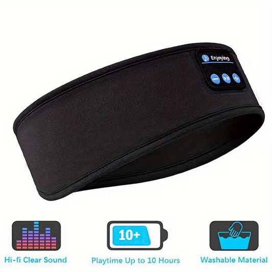 The dual-purpose wireless headphones for sleep and exercise feature a headband design that is light, thin and V1105-YASMER-01