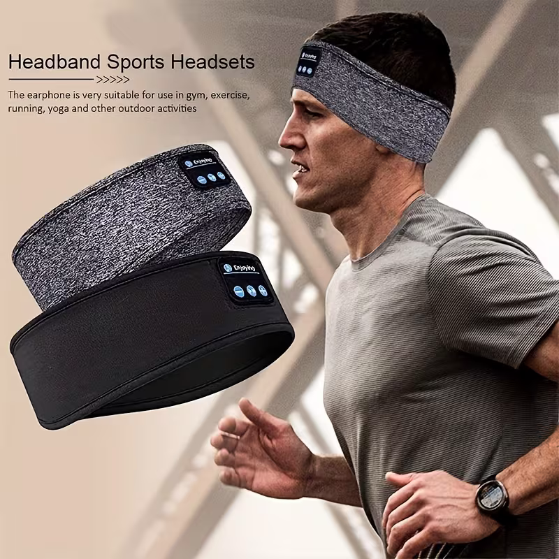 The dual-purpose wireless headphones for sleep and exercise feature a headband design that is light, thin and V1105-YASMER-01