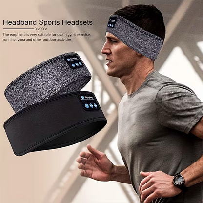 The dual-purpose wireless headphones for sleep and exercise feature a headband design that is light, thin and V1105-YASMER-01