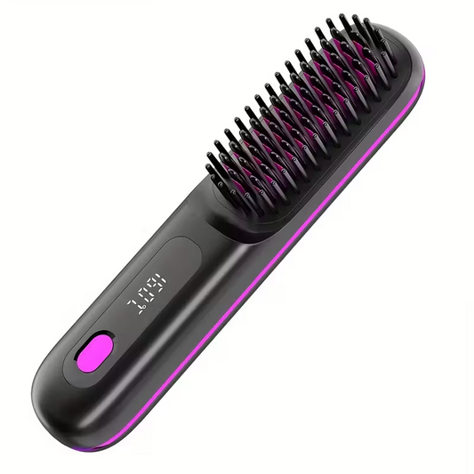 Cordless Hair Straightener Brush, Rapid heating, Hot Comb Hair Straightener for Women, Lightweight, Type-C V1105-YASZ-01