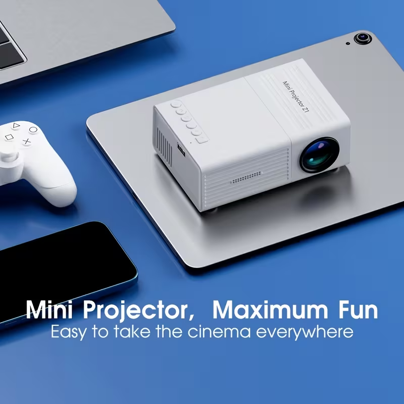 Portable mini projector - 1080P high-definition cinema, suitable for home, office and gaming | Compatible V1105-YATYY-002