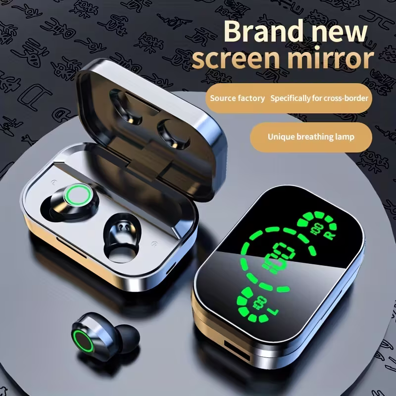 New wireless headphones mini earbuds TWS stereo headphones, compatible with both Apple and Android phones V1105-YAWXER-01
