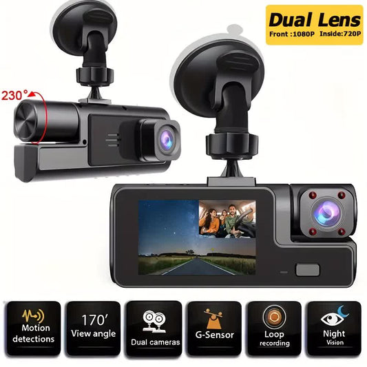 Car recorder with dual recording function | Front and rear cameras | Front camera 1080P & Internal camera V1105-YAXCJLY-001