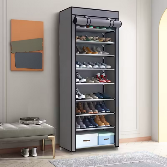 Multi-functional 10-layer shoe rack (can be freely disassembled into any number of layers) - Easy to V1105-YAXJ-01