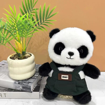 A unique Chinese panda plush toy, a simulated giant panda doll (green) V1105-YAXM-001