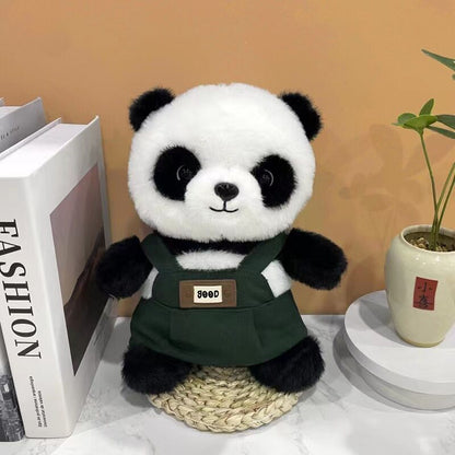 A unique Chinese panda plush toy, a simulated giant panda doll (green) V1105-YAXM-001