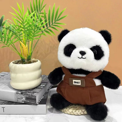 A unique Chinese panda plush toy, a simulated giant panda doll (green) V1105-YAXM-001
