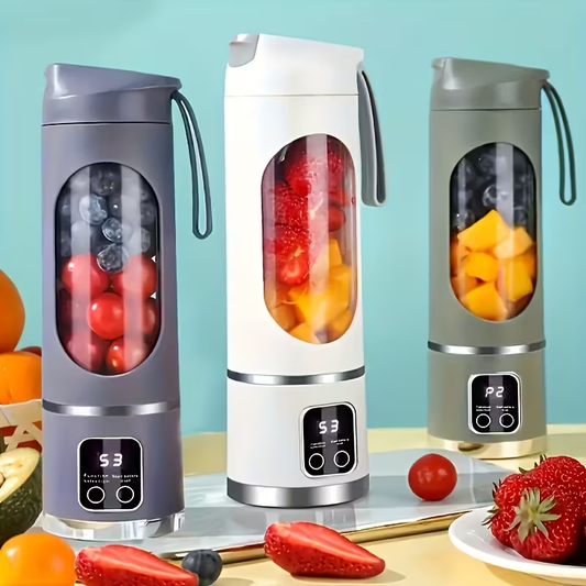 Portable USB charging blender and juicer (white) - Easy to clean, suitable for fruit and vegetable drinks, V1105-YAZZJ-002