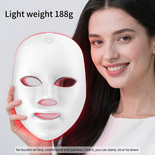 7-Color LED Light Therapy Facial Mask for Skin Rejuvenation V1106-110-91482
