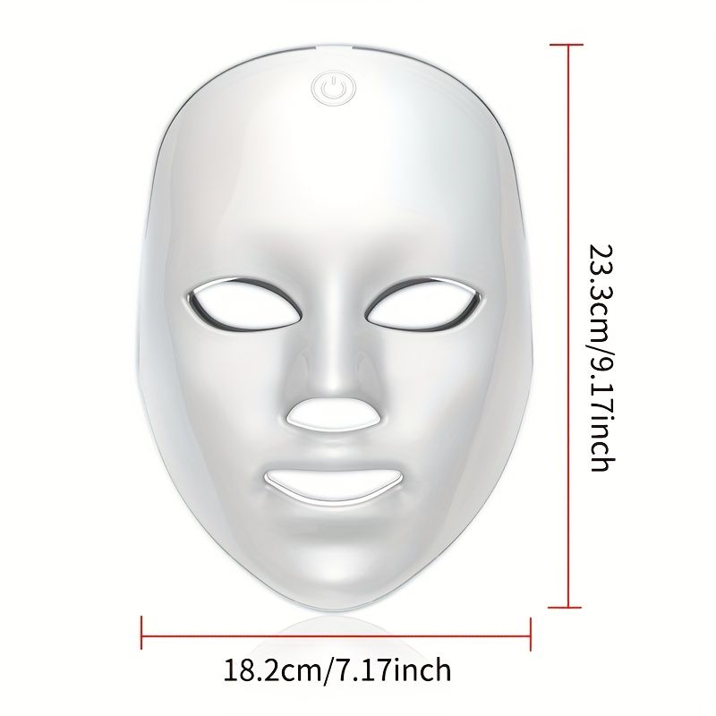 7-Color LED Light Therapy Facial Mask for Skin Rejuvenation V1106-110-91482