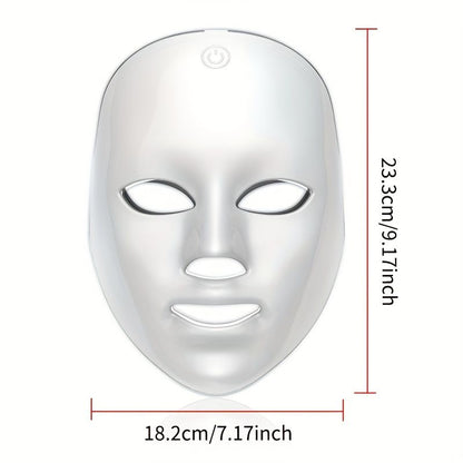 7-Color LED Light Therapy Facial Mask for Skin Rejuvenation V1106-110-91482