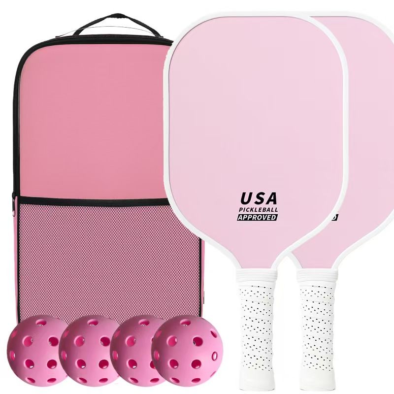 Pink Pickleball Set with 2 Paddles, 4 Balls & Carry Bag V1106-142-48405