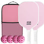 Pink Pickleball Set with 2 Paddles, 4 Balls & Carry Bag V1106-142-48405