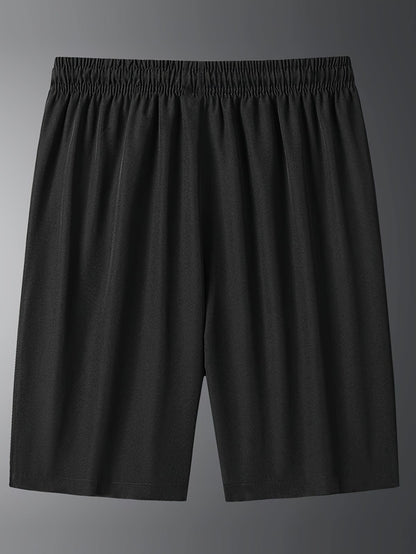 Men'S Athletic Shorts Gym Shorts Running Shorts Side Pocket Shorts Zippered - Gray - Size M