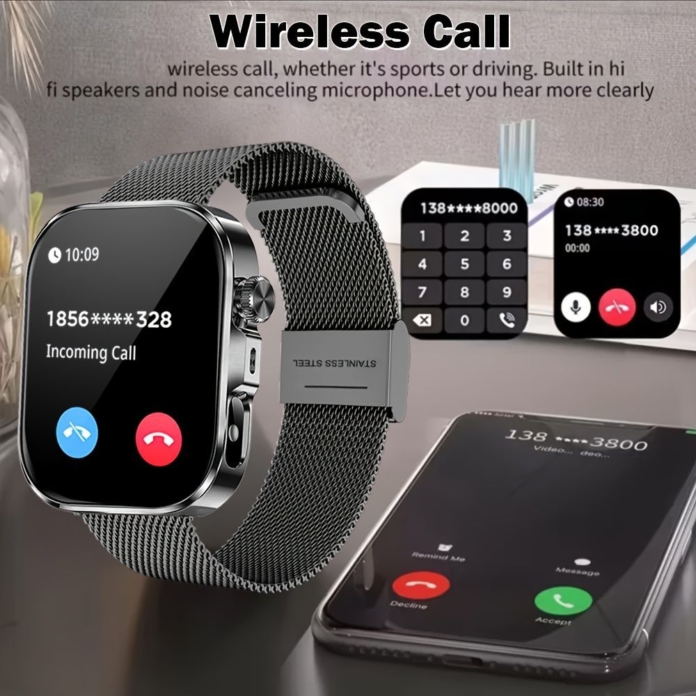 Unisex Smart Watch Australia Advanced Smart Watch Fitness Tracker Watch Call - Silver - Size 01