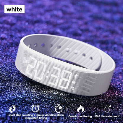 Women'S Watch Multifunctional Watch Alarm Watch Pedometer Watch Timer Watch - light blue - Size 01