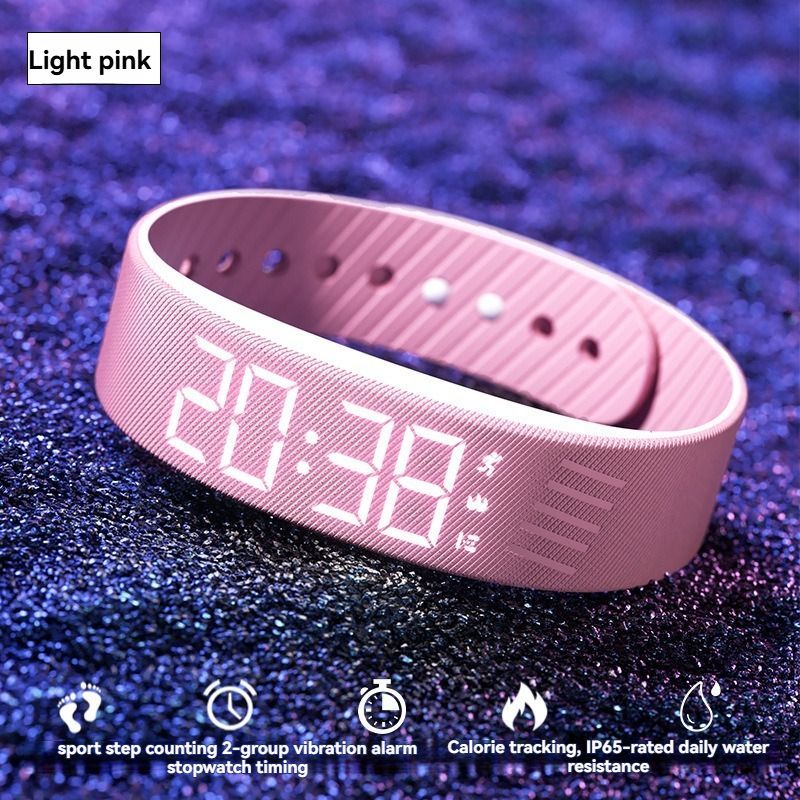 Women'S Watch Multifunctional Watch Alarm Watch Pedometer Watch Timer Watch - light blue - Size 01