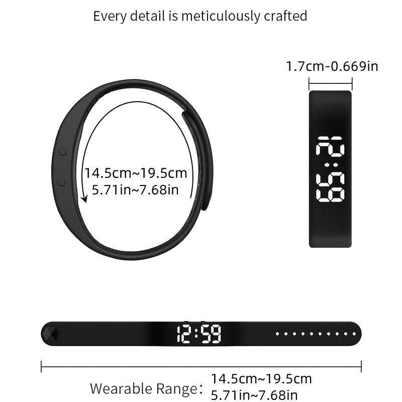 Women'S Watch Multifunctional Watch Alarm Watch Pedometer Watch Timer Watch - Rose red - Size 01