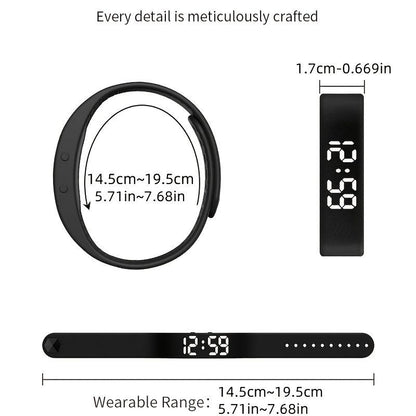Women'S Watch Multifunctional Watch Alarm Watch Pedometer Watch Timer Watch - Rose red - Size 01