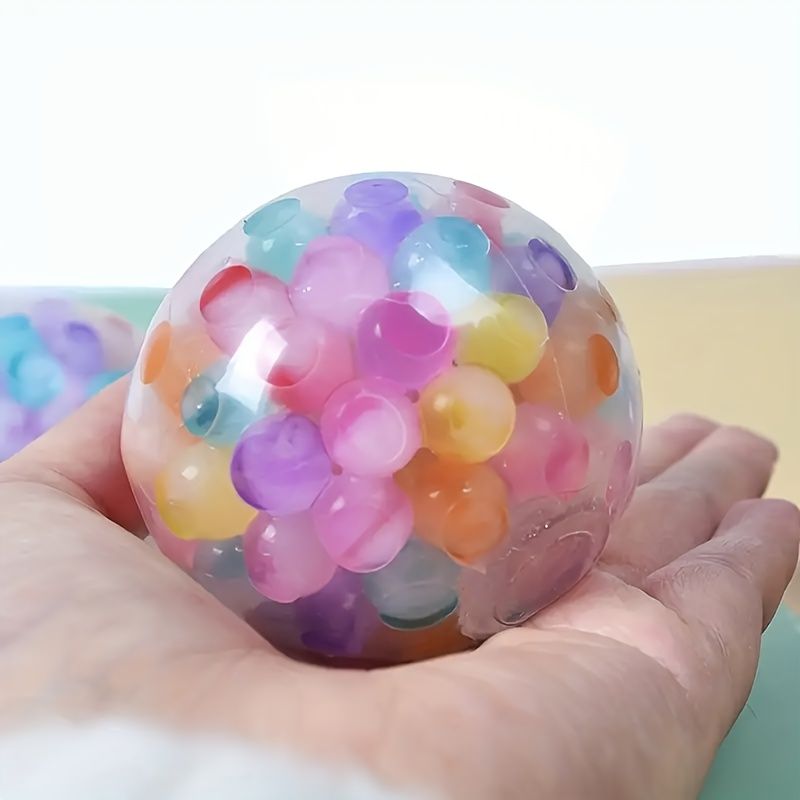 3-piece set, sensory stress ball, squeeze ball for relieving ADHD stress, stress relief toy with soft rubber V1106-DSZ-001-002