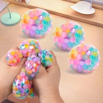 3-piece set, sensory stress ball, squeeze ball for relieving ADHD stress, stress relief toy with soft rubber V1106-DSZ-001-002