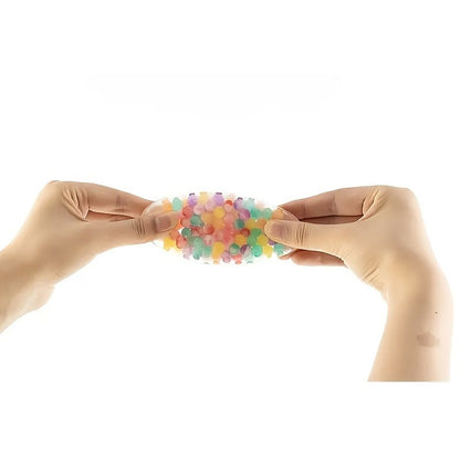 3-piece set, sensory stress ball, squeeze ball for relieving ADHD stress, stress relief toy with soft rubber V1106-DSZ-001-002