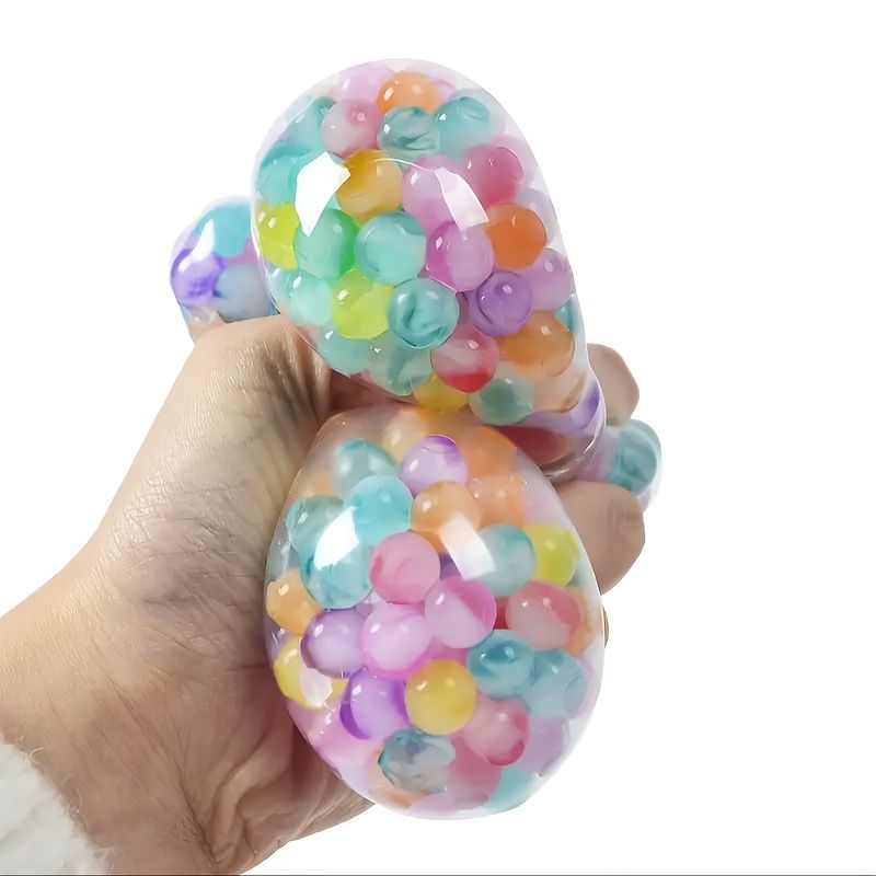3-piece set, sensory stress ball, squeeze ball for relieving ADHD stress, stress relief toy with soft rubber V1106-DSZ-001-002