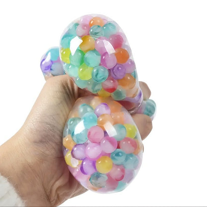 3-piece set, sensory stress ball, squeeze ball for relieving ADHD stress, stress relief toy with soft rubber V1106-DSZ-001-002
