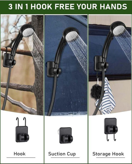 Portable shower pump, equipped with a rechargeable 6000mAh battery - outdoor shower, IPX7 waterproof, with V1106-DSZ-001-0025