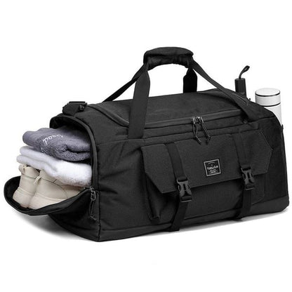 Black TUCUAN Travel Duffel Bag V1106-DSZ-001-1239