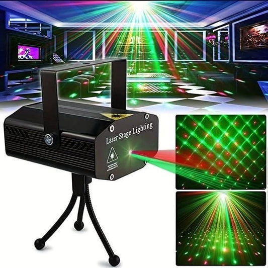 Laser Stage Lighting System with Remote, DMX, and RGB Effects V1106-DSZ-001-124