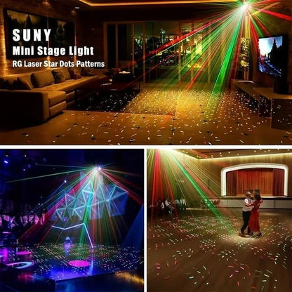 Laser Stage Lighting System with Remote, DMX, and RGB Effects V1106-DSZ-001-124