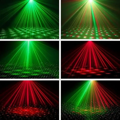 Laser Stage Lighting System with Remote, DMX, and RGB Effects V1106-DSZ-001-124