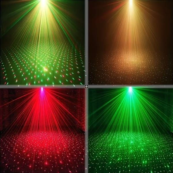 Laser Stage Lighting System with Remote, DMX, and RGB Effects V1106-DSZ-001-124