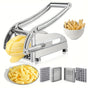 Stainless Steel French Fry Cutter, Adjustable Thickness Vegetable Slicer V1106-DSZ-001-753