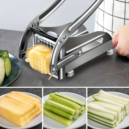 Stainless Steel French Fry Cutter, Adjustable Thickness Vegetable Slicer V1106-DSZ-001-753