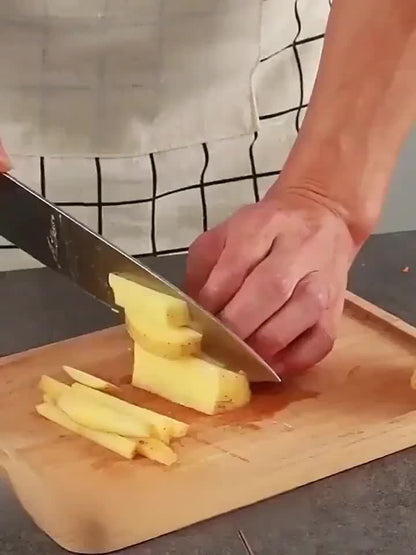 Stainless Steel French Fry Cutter, Adjustable Thickness Vegetable Slicer V1106-DSZ-001-753