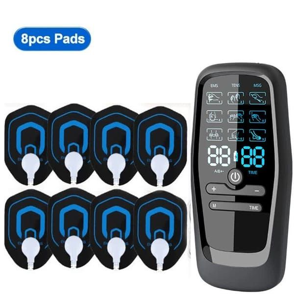 8-Pad Digital Electric Massager with EMS, TENS & MSG V1106-DSZ-001-WDFQ