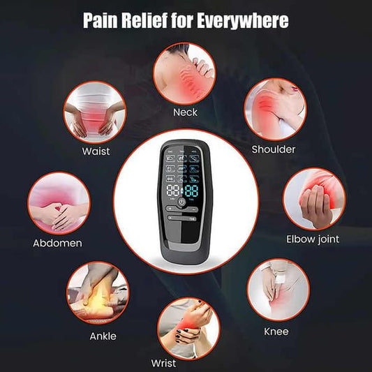 8-Pad Digital Electric Massager with EMS, TENS & MSG V1106-DSZ-001-WDFQ