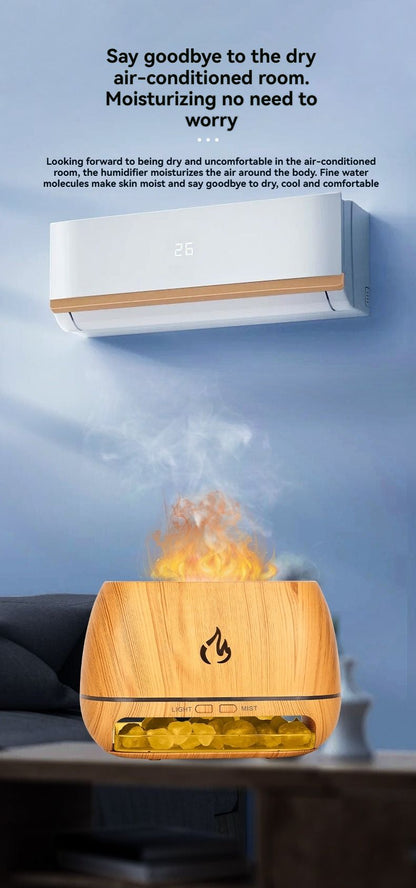 Black Aroma Diffuser with Himalayan Salt Stones V1106-DSZ-ARO-0016