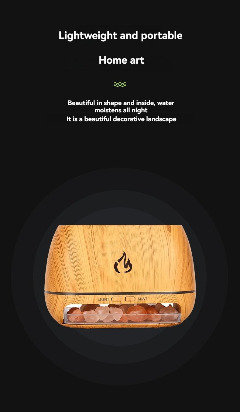 Black Aroma Diffuser with Himalayan Salt Stones V1106-DSZ-ARO-0016