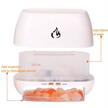Black Aroma Diffuser with Himalayan Salt Stones V1106-DSZ-ARO-0016