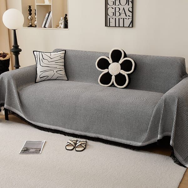 Black 180x340cm Blanket for Sofa and Bed V1106-DSZ-BLK-1834QWE
