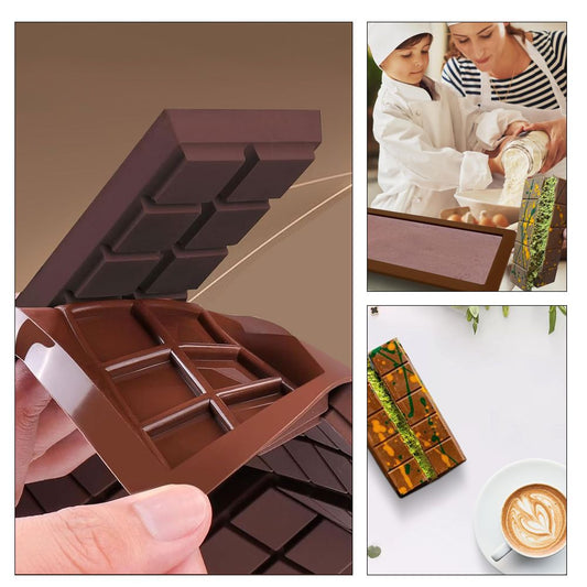 3 pieces silicone Dubai chocolate 8-slot mold food-grade silicone diy heat-resistant easy-to-remove baking V1106-DSZ-CHO-001