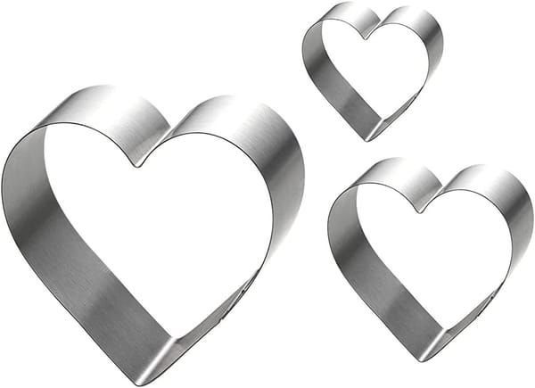 Hot - Selling Heart - Shaped Stainless Steel Cookie Cutters Set - High Quality V1106-DSZ-COOKIE-001