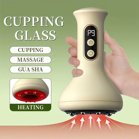 USB rechargeable intelligent nine-speed adjustable cupping massager, home electric cupping scraping massage V1106-DSZ-CUP-001